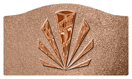 DASHELL-602-CP-SH-BZ Copper Sunburst Shimmer Bronze Background